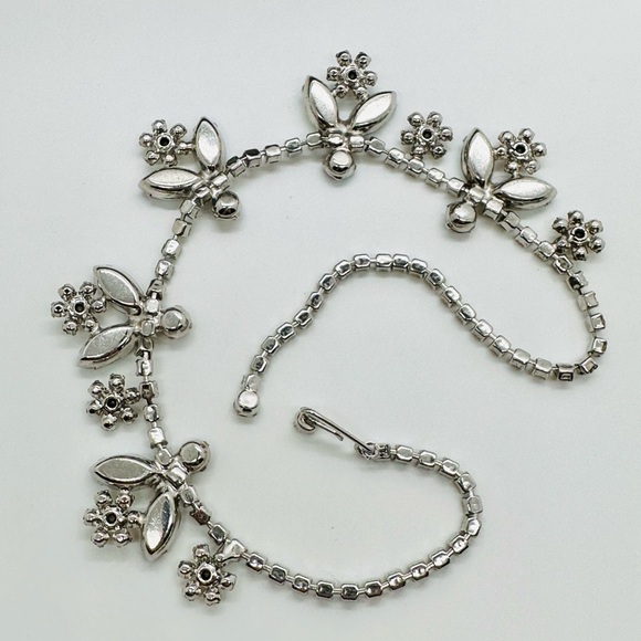 Vintage AB Crystal rhinestone Necklace SO GORGEOUS! - Picture 8 of 17